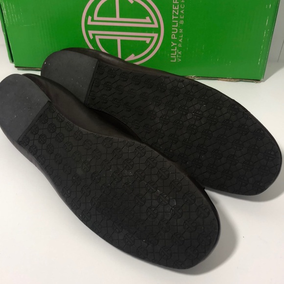 SOLD Lilly Pulitzer Chocolate Leather Ballet Flats - Picture 8 of 8